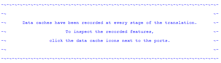 Data caching warning
